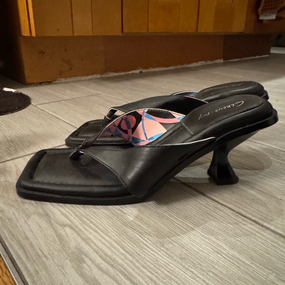 Black Heeled Sandals